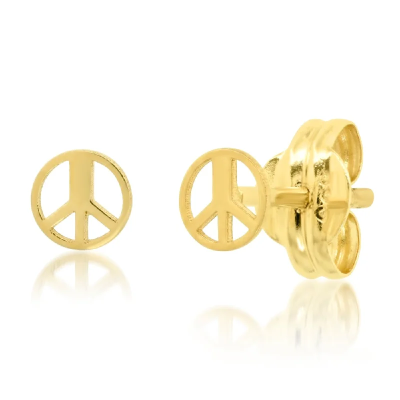 Tai 14k Gold Peace Studs