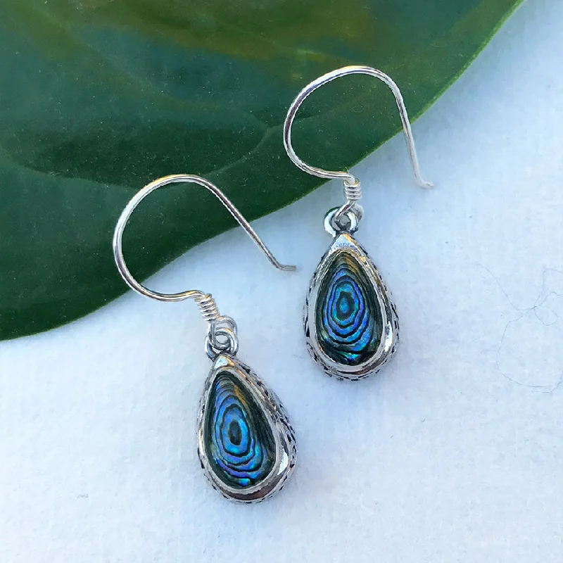 Antik Abalone Earrings - Sterling Silver, Indonesia