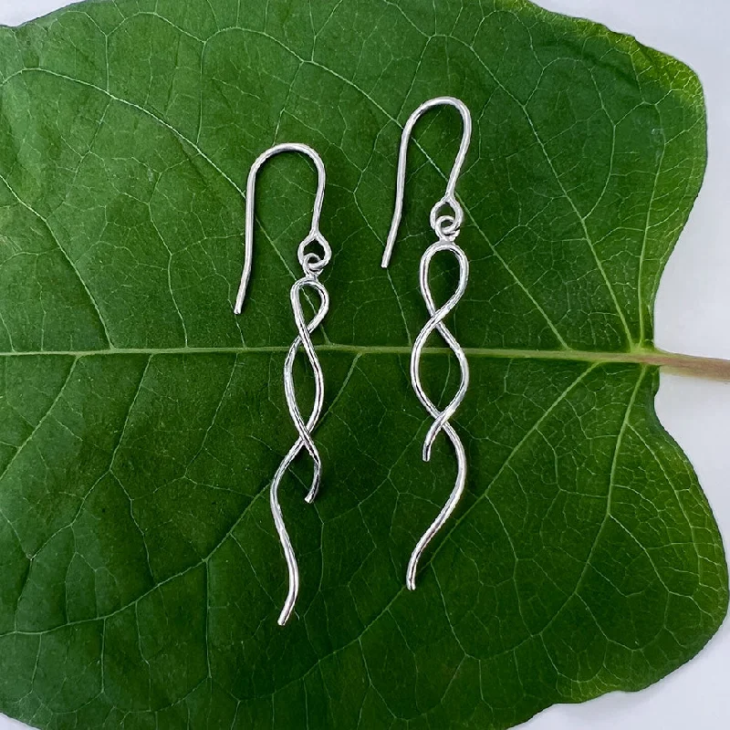 Down To The Roots Earrings - Sterling Silver, Indonesia