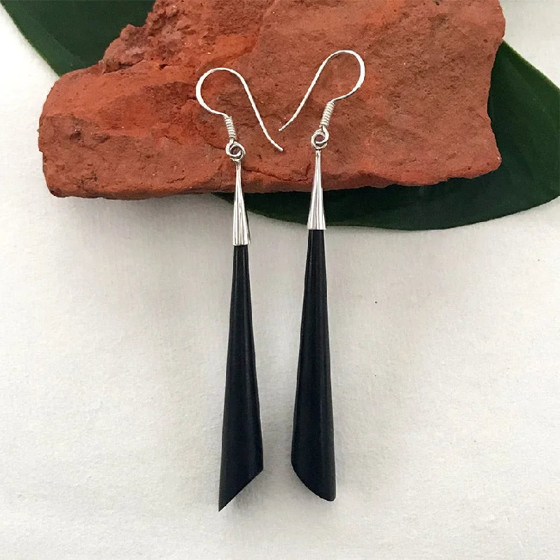 Sleek and Elegant Earrings - Sterling Silver, Indonesia