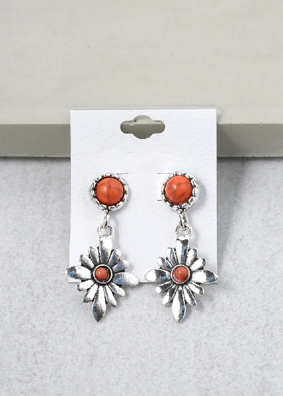 Dangling Flower Earrings