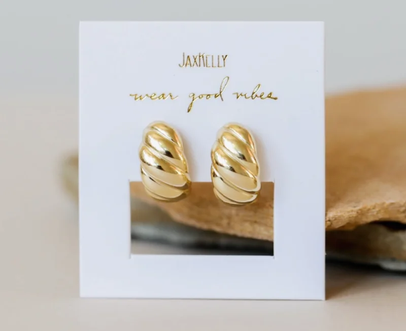 Jax Kelly Golden Swirl Hoops