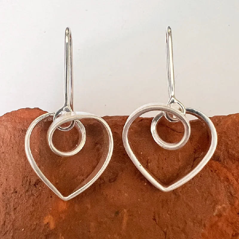 Heart To Heart Earrings - Sterling Silver, Indonesia