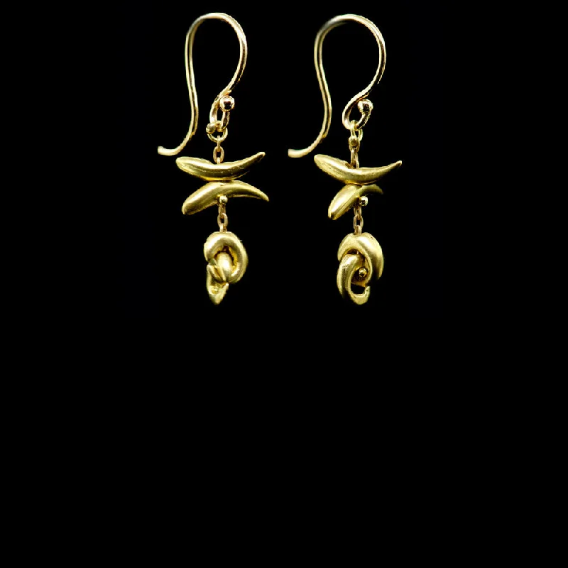 Interlocking Horns Earring