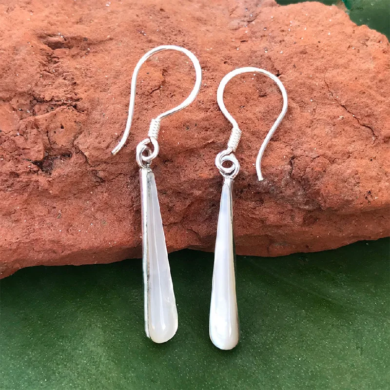 Jiwa Mother of Pearl Earrings - Sterling Silver, Indonesia