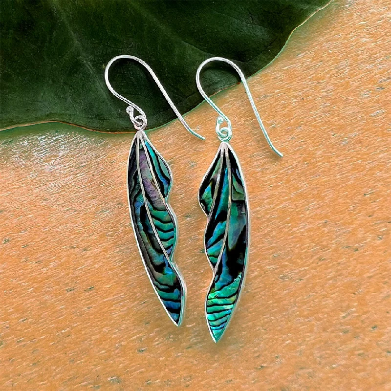 Falling Leaves Earrings - Sterling Silver, Indonesia