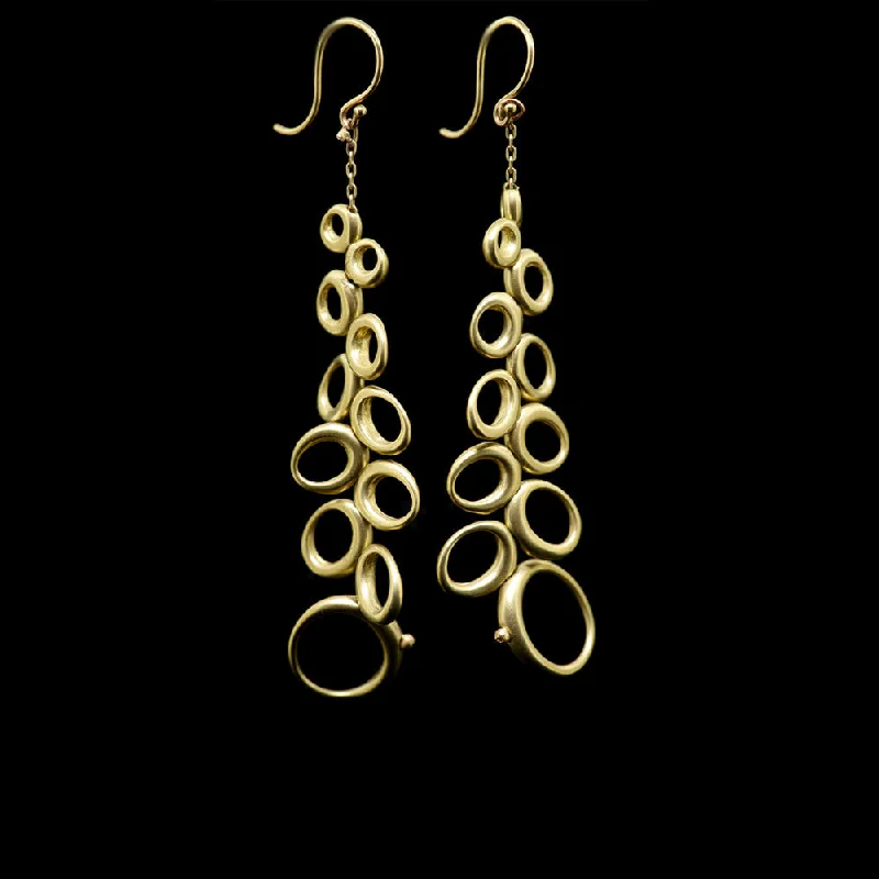 Long Dancing Ovals Earrings