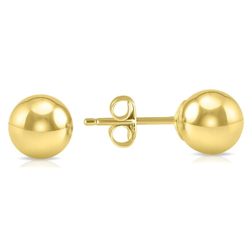 Marquee Jewels 6MM 14K Yellow Gold Filled Round Ball Earrings