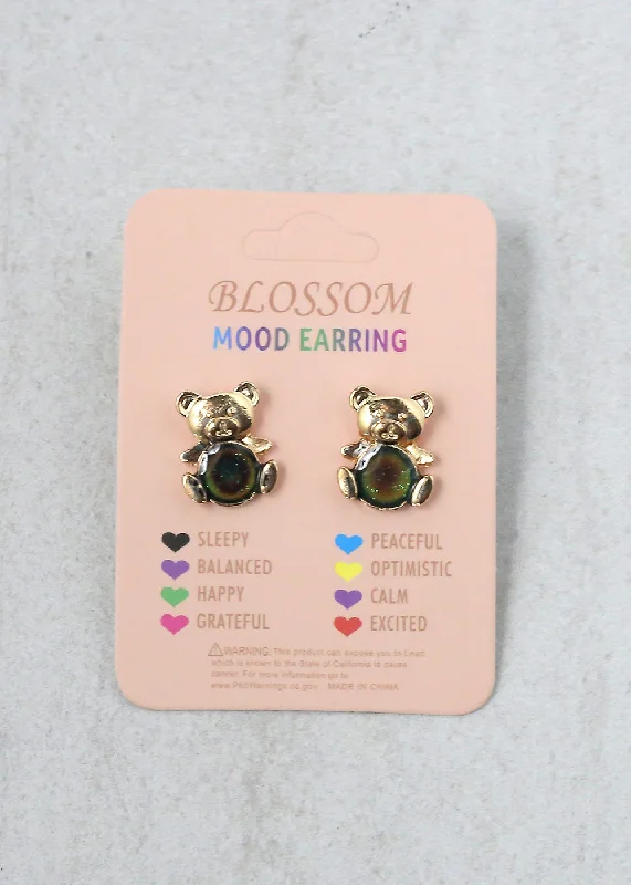 Mood Earrings - Teddy Bear