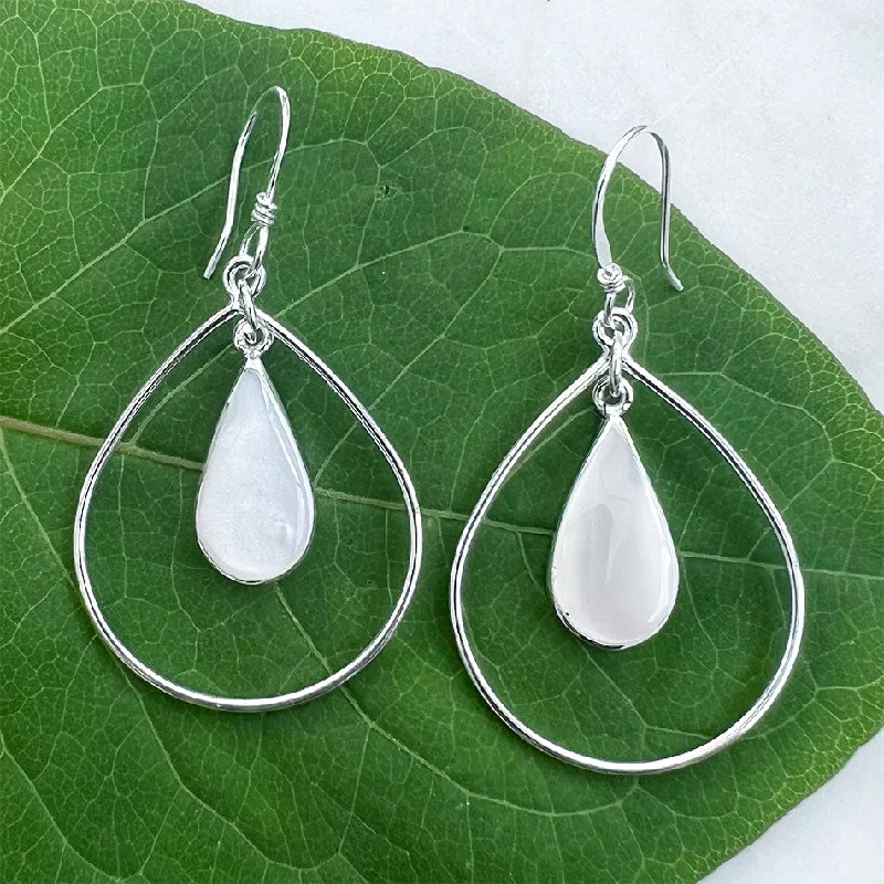 Teardrop Pearl Earrings, Mexico