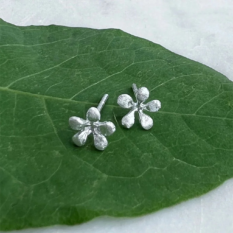 Tiny Daisy Studs - Sterling Silver, Indonesia