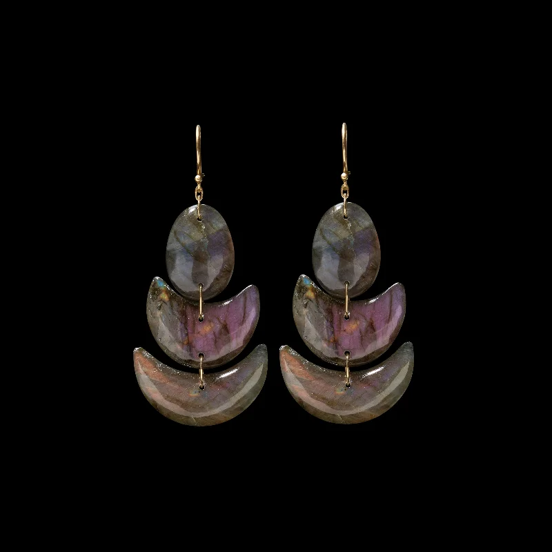 Lotus Stone Earring