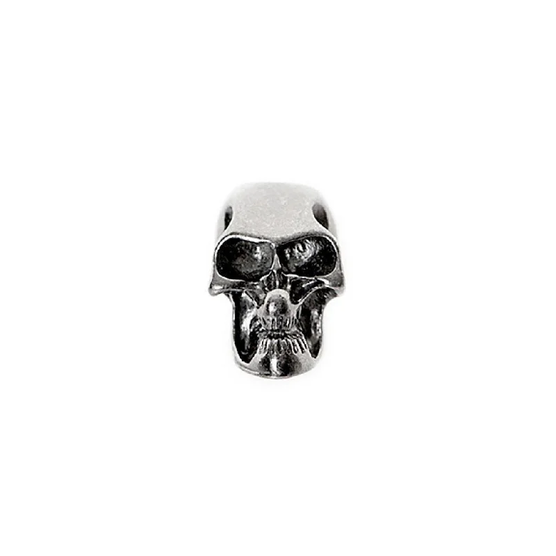 Beard Bead, Dark Metal Skull