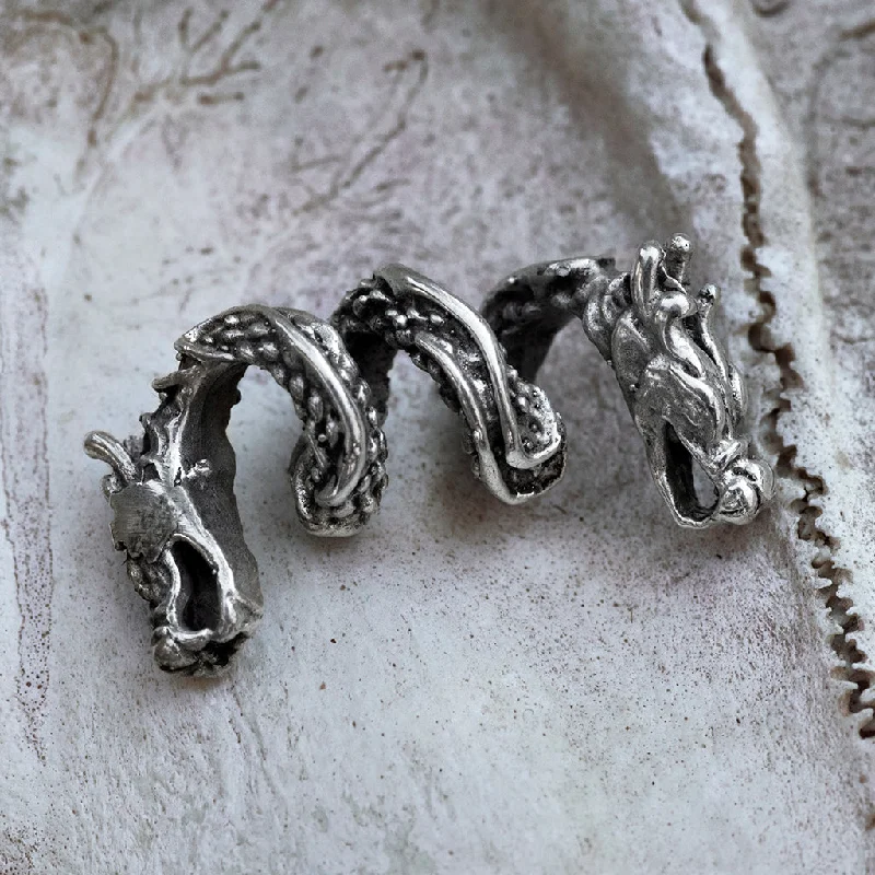 Beard Bead, Silver Jörmungandr