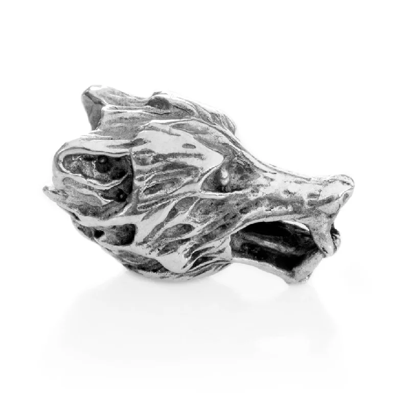 Beard Bead, Silver Wolf