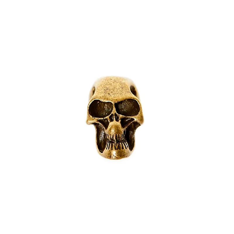 Beard Bead, Solid Bronze Skull