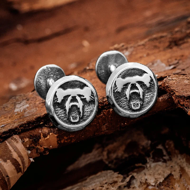 Berserker Cufflinks, Stainless Steel