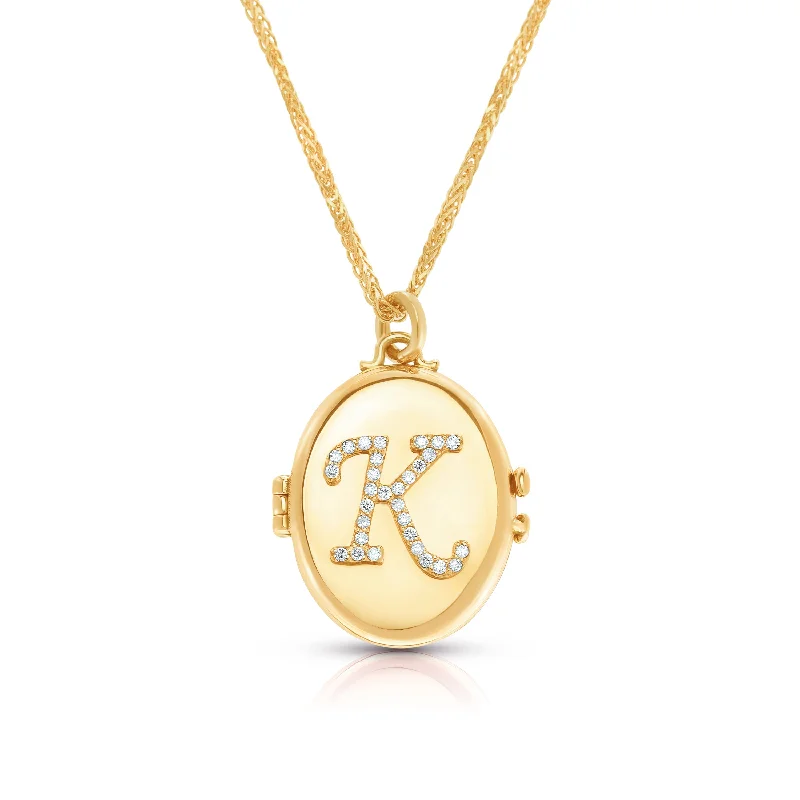 Initial Locket Necklace