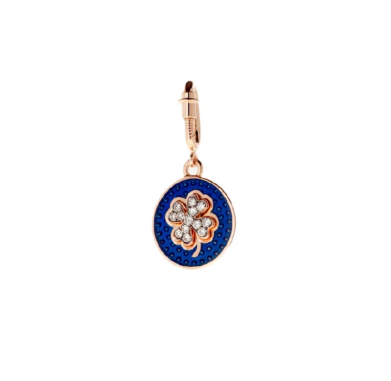 Charm Blue Clover Diamonds