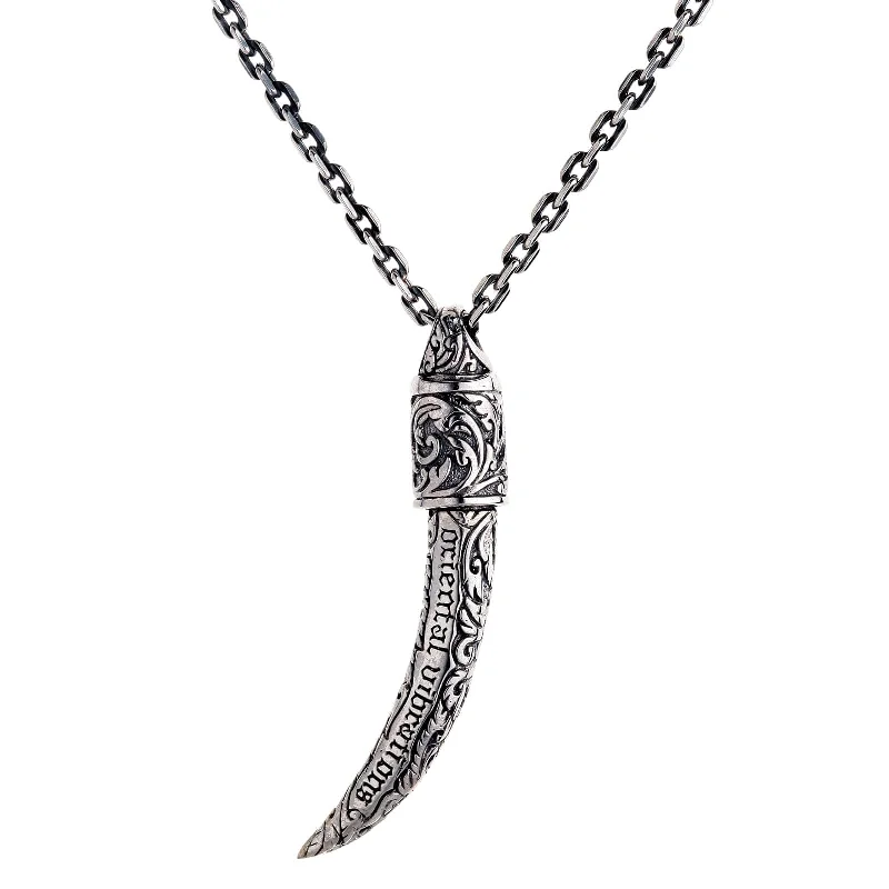 Fang Tusk Sterling Silver Pendant