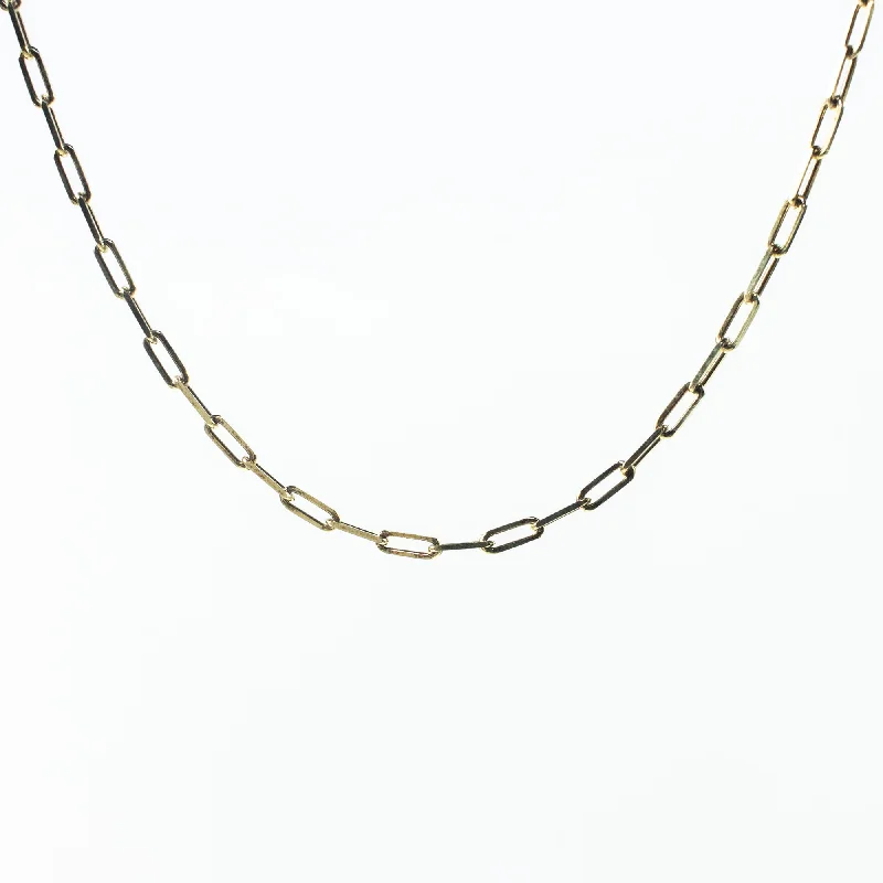 Gold Plated Paperclip Chain