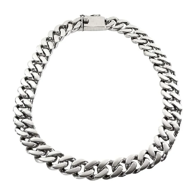 Heavy Cuban Link Chain 925 Sterling Silver Men's Necklace