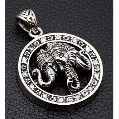 Hindu Ganesha Sterling Silver Pendant