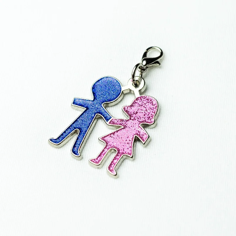 Jack and Jill Boy & Girl Charm