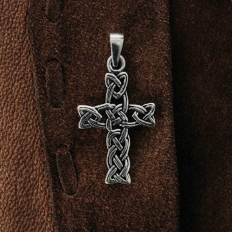 Knotwork Cross, Silver