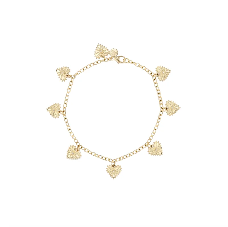 Multi Heart Anklet