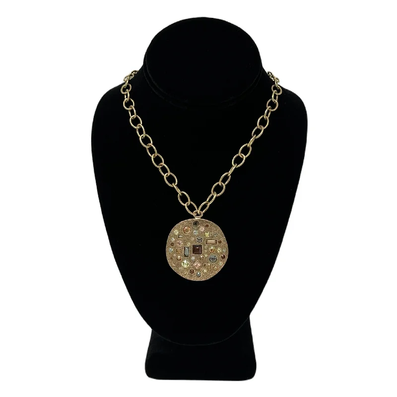 Patricia Locke Amulet Necklace in Gold Flax