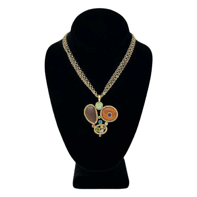 Patricia Locke Bongo Beat Necklace in Gold Kashmir