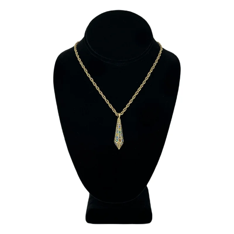 Patricia Locke Washington Square Necklace in Gold Peacock