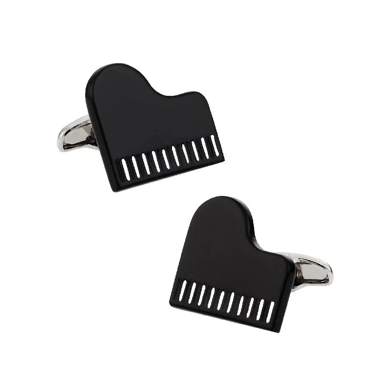 Piano Cuff Links, Black