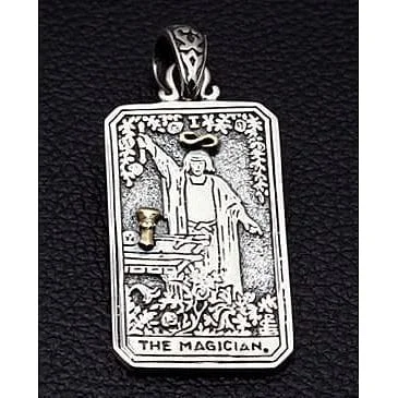 The Magician Tarot Card Sterling Silver Pendant