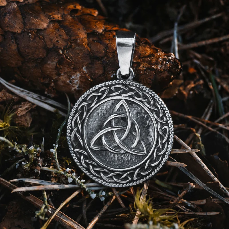 Triquetra Pendant, Stainless Steel