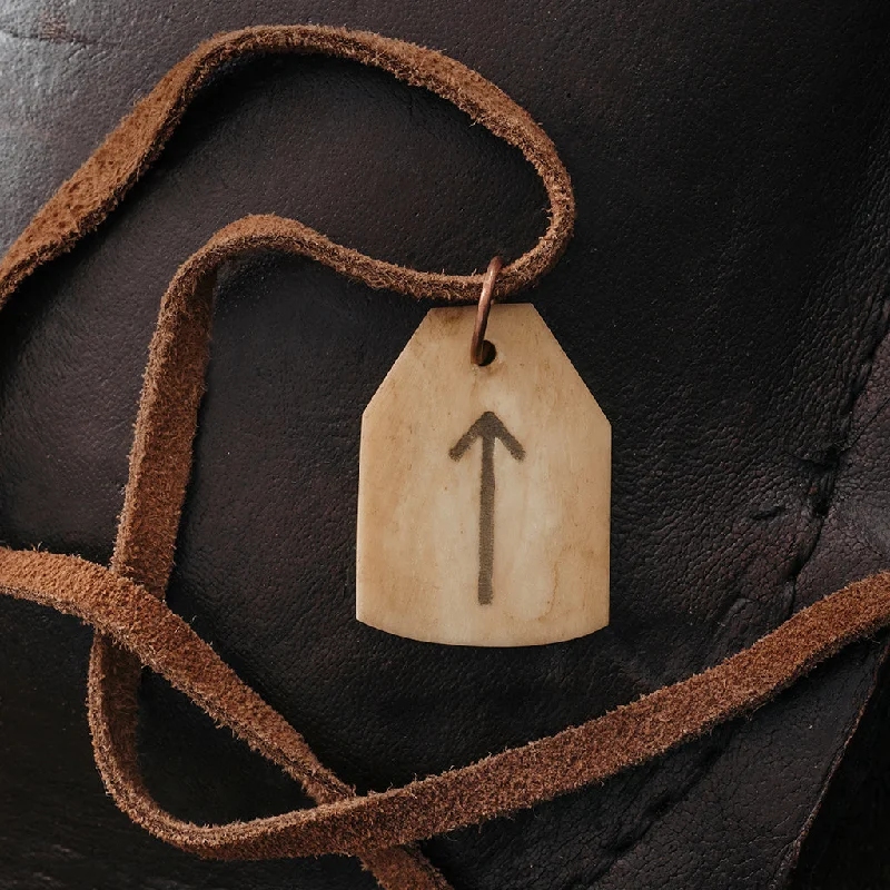 Tyr Rune Amulet, Bone