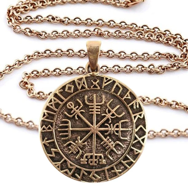 Vegvisir & Chain, Bronze