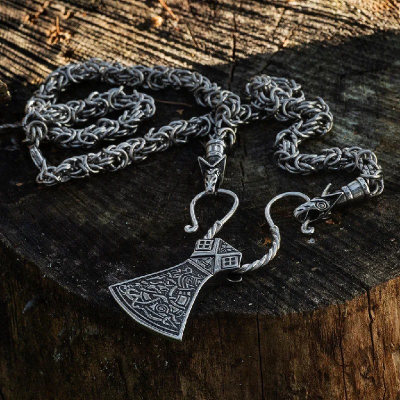 Wolf King Chain Axe, Stainless Steel