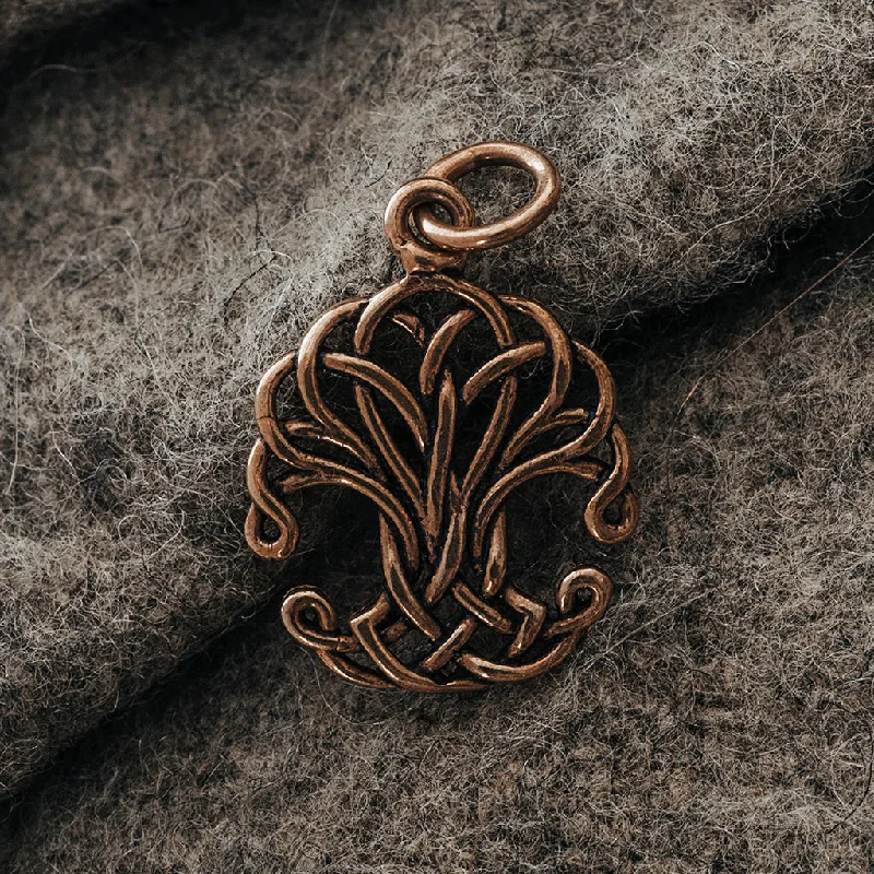 Woven Yggdrasil Pendant, Bronze