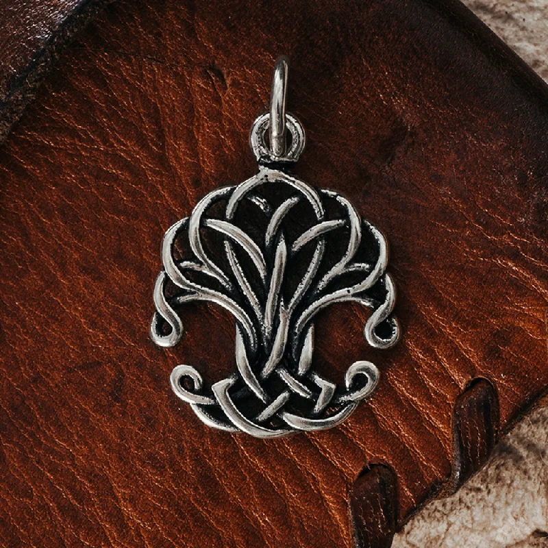 Woven Yggdrasil Pendant, Silver