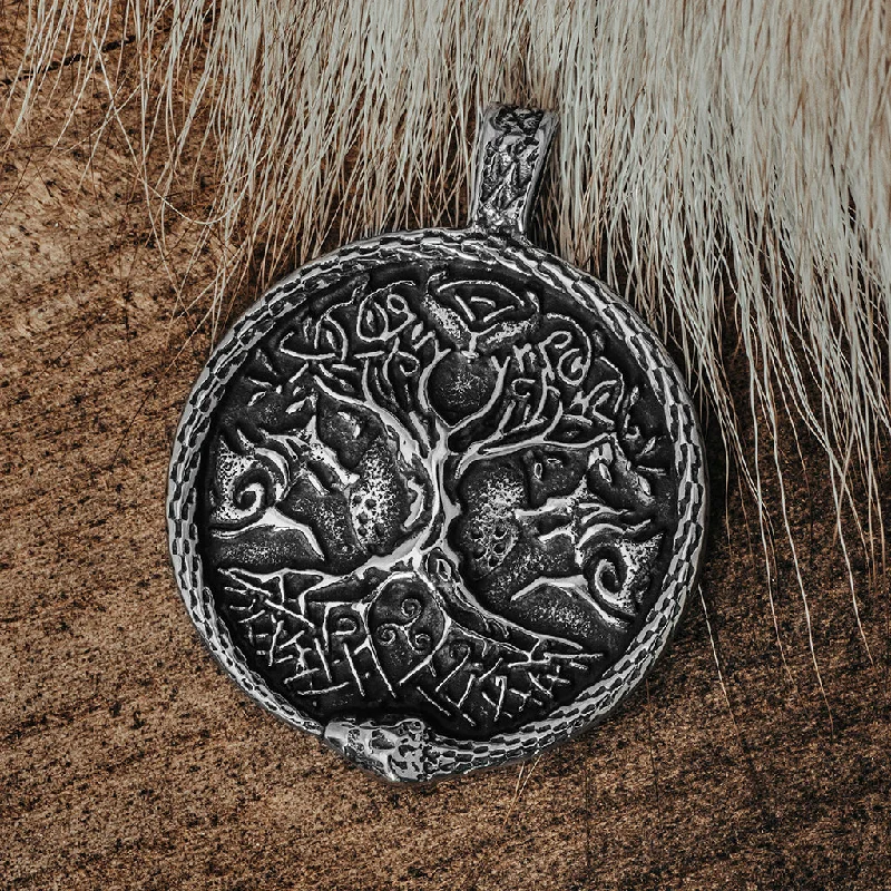 Yggdrasil Pendant, Stainless Steel